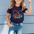 thumbnail image 2 of T-shirt Fille Col Ras du Cou Hauts Graphiques Tees Garçons T-Shirts d'Été Shorts de Basketball Enfants 9-10 Ans, 2 of 5