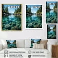 thumbnail image 4 of Designart "Alaska Crystal Tides" Landscapes Floater Framed Wall Art Living Room, 4 of 7