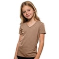 thumbnail image 2 of Boys Girls V Neck Tshirts Summer Casual Lightweight Breathable Short Sleeve Basic T Shirts, 2 of 6