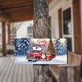 thumbnail image 4 of Santa is Coming Collie Merry Christmas Xmas Noel Truck Tree Landscape Wood Sign Collie Dog Lover Gifts Idea Hanging Wall Home Decor - 02023, 4 of 5