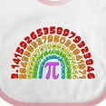 thumbnail image 4 of Inktastic Rainbow Pi for Pi Day Boys or Girls Baby Bib, 4 of 4
