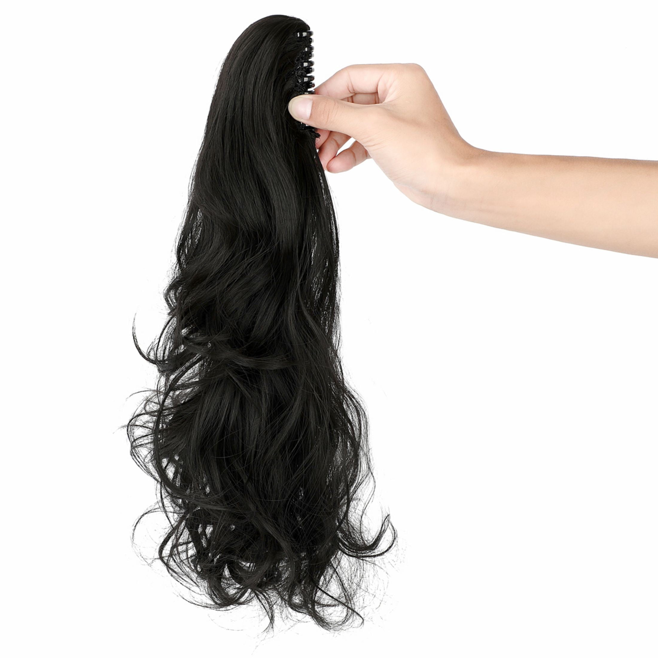 AynnQueen Ponytail Extension Claw Clip in Pony Tails Hair Extensions Synthetic Wavy Straight Secret Ponytail Hairpiece 18/21 Inch