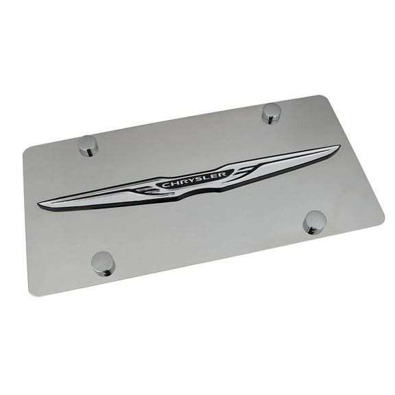 Chrysler Wing Logo License Plate (Chrome)