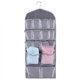 thumbnail image 4 of Organizador de armario colgante con múltiples bolsillos de doble cara, bolsa de almacenamiento para calcetines, ropa interior, sujetador (gris), 4 of 8