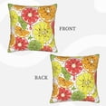thumbnail image 4 of LNWH Cartoon Lemon Doodle Throw Pillow Covers, Square Soft Linen Decorative Pillow Cases, 16"x16", 4 of 8