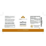 Luma Nutrition Saffron Extract Capsules - Premium Saffron Supplements - 88.50 mg Pure Saffron Pills - Mood Support - Eye Support - Made in The USA - 60 Capsules