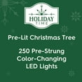 thumbnail image 5 of 6.5' Pre-Lit Madison Pine White Artificial Christmas Tree with Color-Changing LED Lights, by Holiday Time, 5 of 12