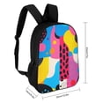 Abstract Colorful Pattern Design Travel Backpack 17 Inch Laptop Bag ...