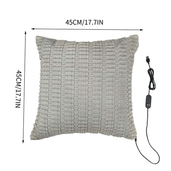 USB Electrics Pillow Cushion Cover 5 Gear Controlled Temperature Timing Office Warm Body Pillow Cover