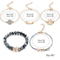 thumbnail image 5 of HomeKingdee 1 Pcs Ladies Fashion Alloy Bracelet - Multicolor Shell Rhinestone Beaded Stitching Jewelry for Beach and Daily Wear, 5 of 5