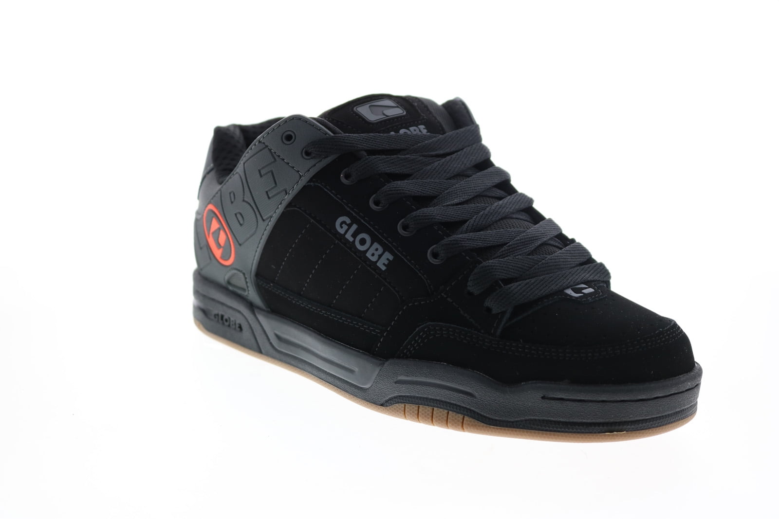 Globe Tilt Mens Black Nubuck Lace Up Skate Inspired Sneakers Shoes 