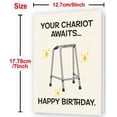 thumbnail image 2 of Funny Birthday Card | Cards for Men, Women, Dad, Mom, Brother, Sister, Friends, Family, and Anyone Unique Decorations & Gifts Happy, 2 of 3