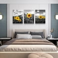 thumbnail image 6 of Canvas Wall Art For Bedroom Wall Decoration For Living Room Black And White Sunflower Flowers Painting Framed Wall Decor For Kitchen Bathroom Modern Artwork Home Decor Wall Picture 12x16, 6 of 6