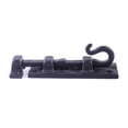 thumbnail image 5 of Renovator's Supply Offset Slide Bolt Latch 4" Wrought Iron Pig Tail Tip Slide Bolt, Black, 5 of 9