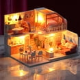 thumbnail image 1 of Casa Miniatura Con Muebles Yotijar Bricolaje Kit De Casa De Muñecas En Miniatura A Prueba De Polvo Y Movimiento Musical, 1 of 10