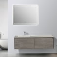 thumbnail image 2 of Eviva Vista 60 inch Concrete Grey Bathroom Vanity, 2 of 3