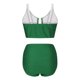 thumbnail image 4 of Conjunto de Bikini de Cintura Súper Alta para Mujeres con Cuello en V con Textura Ruched 2025 Traje de Baño de Playa de Verano, 4 of 7