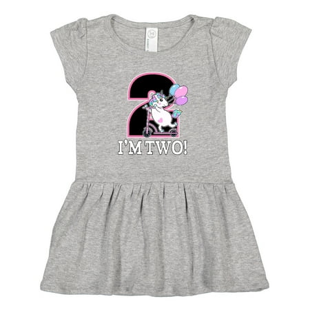 

Inktastic 2nd Birthday Unicorn 2 Year Old Girl Gift Toddler Girl Dress