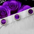 thumbnail image 4 of Feelyou Anniversary Purple Rose Blackout Curtains Set of 2 (52x84 Each), Romantic Valentine's Day Window Curtains, Glitter Fashion Diamond Curtains and Drapes, Black Out Curtains Decor, 4 of 6