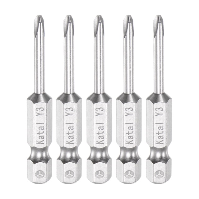 5uds Y3 Tres-Puntas Puntas de Destornillador 1/4" Hexagonal Vástago 2" Longitud Magnético Y Tipo Destornillador Eléctrica Herramienta