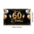 thumbnail image 3 of LUUFILx 60th Birthday Backdrop Banner Party Decoration Cheers to 60 Years Background Decorations Celebration Event Supplies Photography Props, 3 of 9