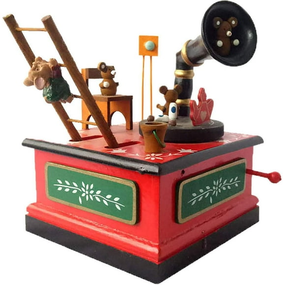 Box Decorations Music Box Music Bedroom Decoration Christmas Wooden Home Decor Car Partition (multicolor, One Size)