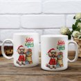thumbnail image 3 of Santa is Coming Poodle Merry Christmas Xmas Noel Truck Tree Mug Poodles Dog Lover Gifts Idea Coffee Tea Cup - 02023, 3 of 4