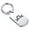 Silver, variant on Stainless Steel Libra Zodiac Sign (Scales) Dog Tag Keychain Circle Ring