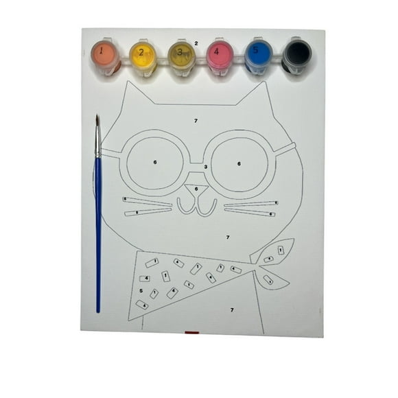 Pinta por número Gato