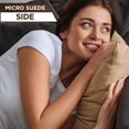 thumbnail image 4 of 22" x 22" Throw Pillow - Cowboy Taupe: 2 PCS / 4 Sided. Luxurious Premium Down Alternative Fill w/ Reversible Cover Microsuede/Microplush Fabric. Forever Fluffy, Beautiful & Supportive. Soft & Comfy., 4 of 9