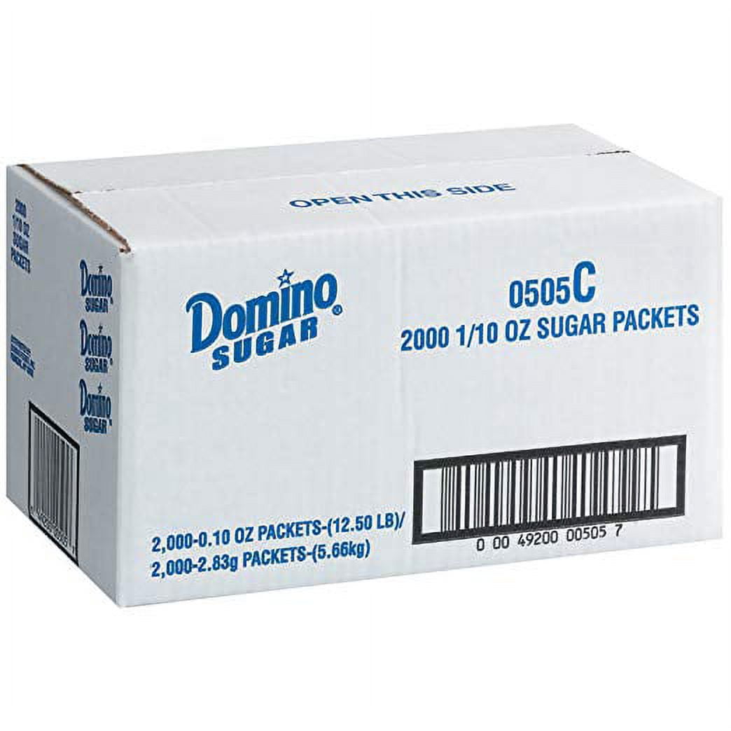 Domino Granulated Sugar Portion Packets, 2000 ct