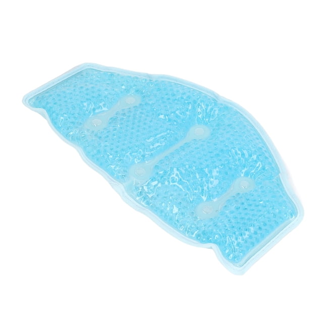 Hot Cold Gel Bead Ice Pack, Relieves Neck Discomfort, Adjustable Strap, Soft Plush Cover, Multi Situation Use