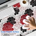 thumbnail image 2 of Long Mouse Pads for Desk,Pioneer Flower Floral Print Pattern Desk Mats on Top Of Desks, Desk Mouse Pad Extra Large with 3mm Non-Slip Base and Stitched Edge for Gaming,Office,Work,Home 47.3"x23.6", 2 of 6