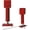 Red, variant on 4x4 Screw Jacks, Adjustable Jack House Jacks for Leveling Permanent | 14.5" - 18.5" Height Adjust Range, Heavy Duty Floor Jacks Crawlspace Shed Lifting Jack, 24000 lbs Max Load Capacity
