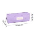 thumbnail image 4 of School_Supplies Under $1 dollars!Special Pencil Case Pouch, 1Pcs Pencil Pouch Pen case Large capacity pencil case with bowknot patterns Stationery bagpencil case office stationery storage bag, Purple, 4 of 7