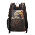 thumbnail image 3 of ALAZA Clear Backpack Eagle with Flag PVC Transparent BookBag, 3 of 7