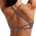 thumbnail image 3 of Women's Backless Yoga Bra with Chest Pad - Solid Color Underwear Vest, 3 of 4