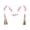 Multicolor, variant on Ornaments Clearance! Valentine's Day Pendant Bead String Wooden Beads Rope Tassel Colorful Decorations European and American Family Holiday Decorations Valentines Day Decorations 1X Pendant