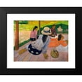 thumbnail image 2 of Paul Gauguin 14x12 Black Modern Framed Museum Art Print Titled - The Siesta (ca. 1892-94), 2 of 5