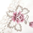 thumbnail image 6 of Country Style Floral Embroidered Lace Tablecloth Table Mat Decor 40*85cm, 6 of 7