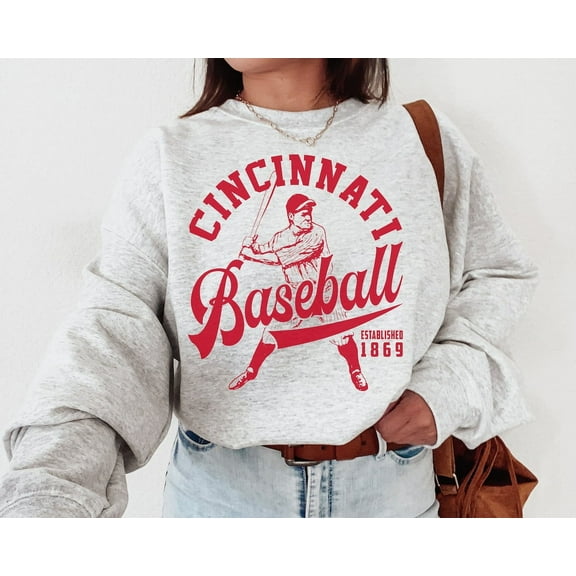 Vintage Cincinnati Red EST 1869 Crewneck Sweatshirt