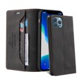 thumbnail image 4 of Wallet Case for iPhone 13 Pro, PU Leather Magnetic Closure Folio Flip Case with Kickstand Credit Card Holders Slots Shockproof TPU Inner Shell Phone Cover for iPhone 13 Pro (6.1inch),Black, 4 of 12