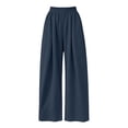 thumbnail image 4 of hoksml Women Baggy Wide Leg Sweatpants Elastic High Waist Loose Soft Casual Trousers for Daily Street Lounge Wear, 4 of 9