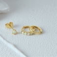 thumbnail image 4 of 925 Sterling Silver Opal Set Earrings Hoop Earrings Earstuds Birthday Mothers Day Bridesmaid Christmas Gifts, 4 of 6