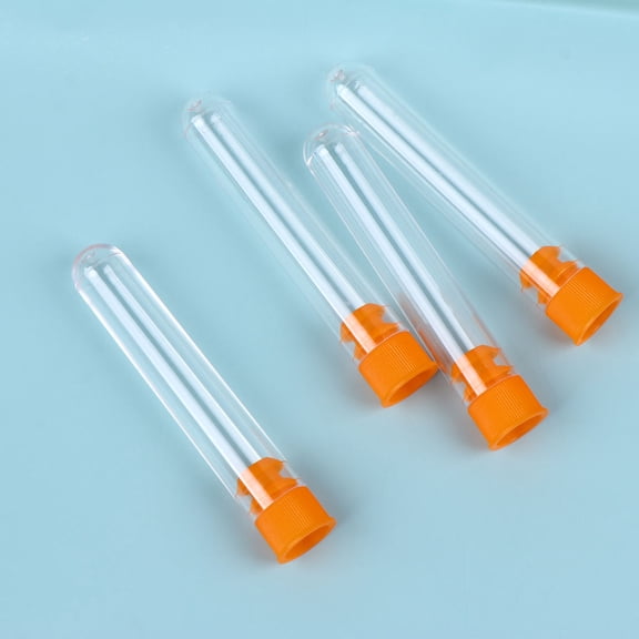 KALLORY 100Pcs Leakage Proof Clear Test Tubes for Candy Storage and Travel Use