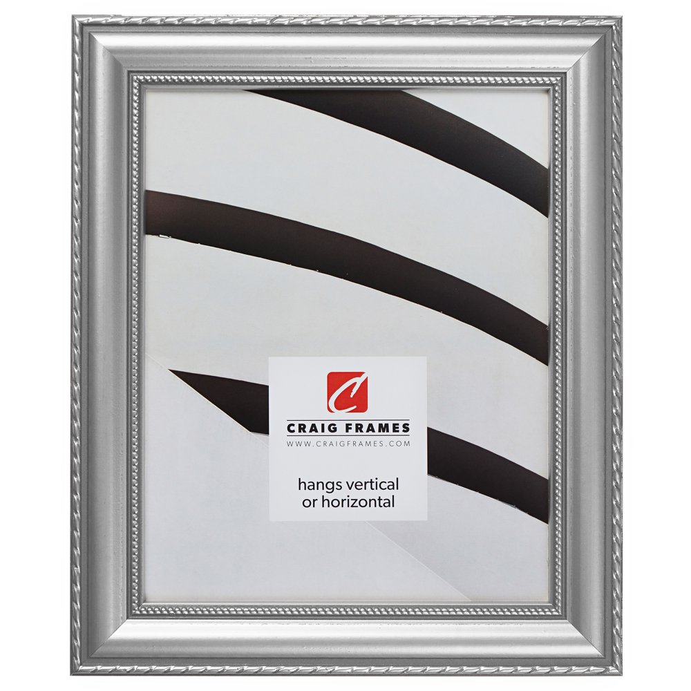 Craig Frames Victoria, 24x36 inch Picture Frame, Ornate Silver