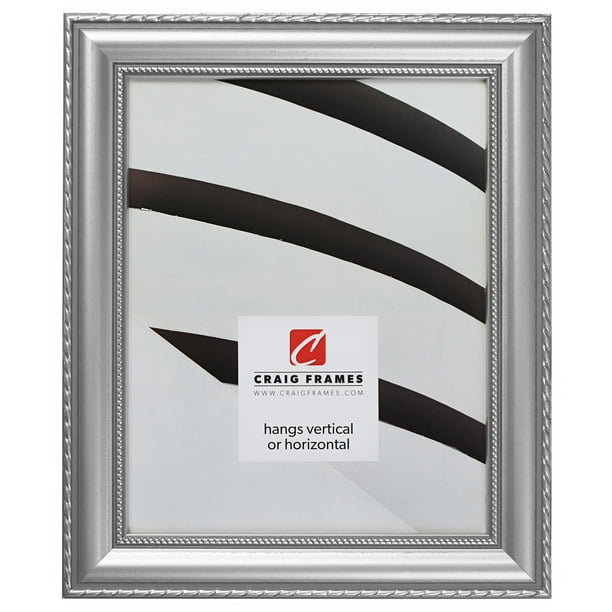 Craig Frames Victoria, 12x16 inch Picture Frame, Ornate Silver