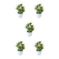 thumbnail image 1 of Youkk Stylish Ambience False Plants Collection Materials Artificial Potted Plants Big Red Fruit 5Set, 1 of 6