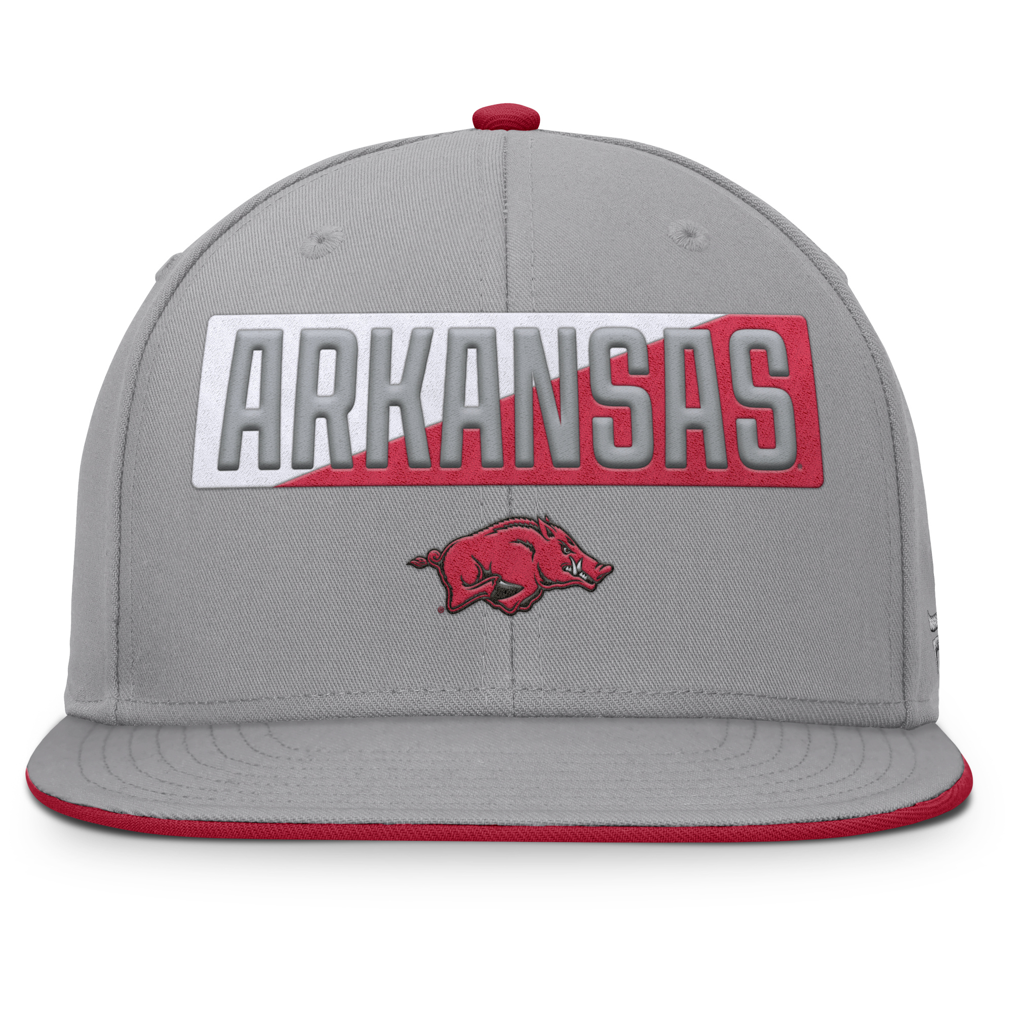 Men's Fanatics Gray Arkansas Razorbacks Duo Snapback Hat