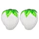 thumbnail image 1 of KAKOWELY 2 vasos de vidrio con forma de fresa, vasos creativos para beber fruta, vasos novedosos para jugo, leche, té, para fiesta de verano hawaiana., 1 of 4